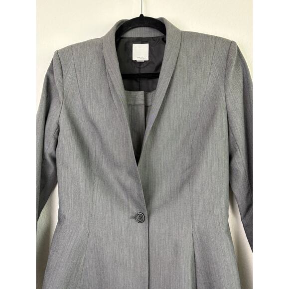 Halogen Gray Womens Business Pants Suit Sz 4/6 Taylor Fit Interview Careerwear - Picture 2 of 16